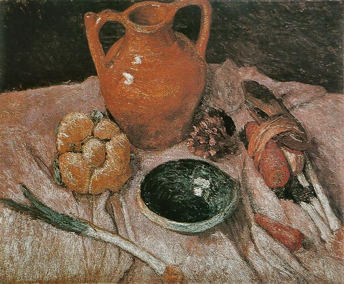 Paula Modersohn-Becker Still life with yellow jug Germany oil painting art